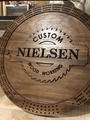 Business logo Cribbage custom board